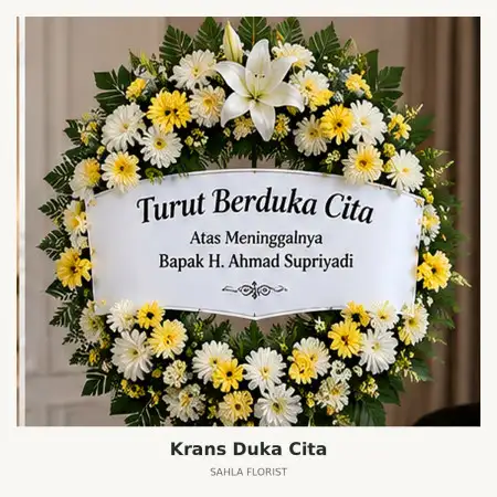Krans Bunga Duka Kramat Jati