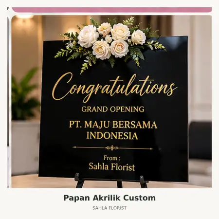 Papan Bunga Akrilik Kramat Jati
